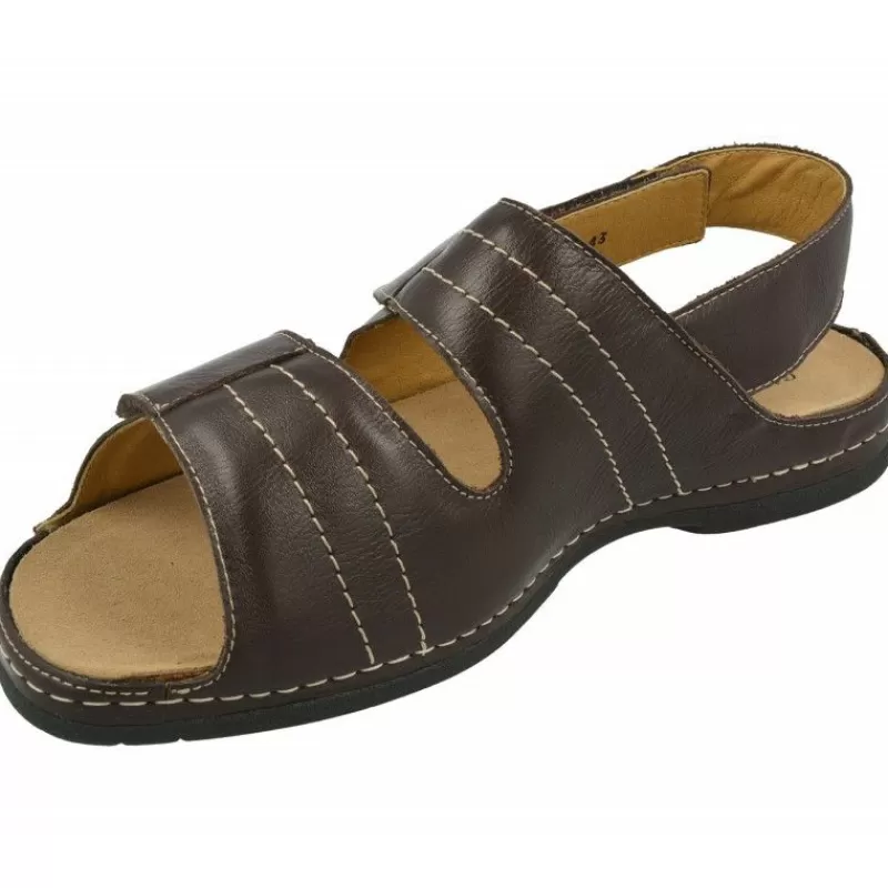 Calzamedi Sandalias-Sandalia De Triple Ajuste Por Velcros Con Planta Anatomica Movible Para Plantillas De