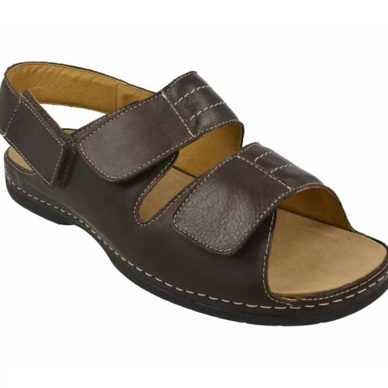 Calzamedi Sandalias-Sandalia De Triple Ajuste Por Velcros Con Planta Anatomica Movible Para Plantillas De