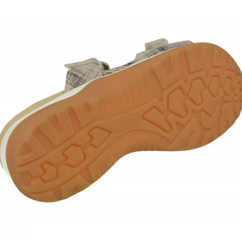 G Comfort Sandalias-Sandalia Zueco De De Doble Tira Ajustable En Piel Estampada, Planta Anatomica Extraible Y Piso De Caucho