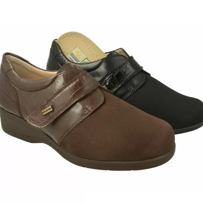 Calzamedi Velcros-Velcro De En Piel Y Pala Elastica, Ancho 14, Especial Plantillas.