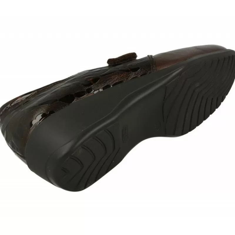 Comfort Class Velcros-Velcro De De Pala Lisa Con Trasera Combianda Coco Charol, Piso De Cuna Aligerada Y Planta De Descanso Extraible