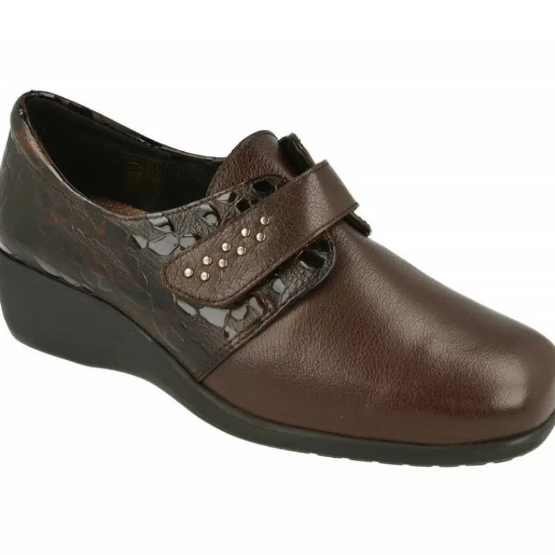 Comfort Class Velcros-Velcro De De Pala Lisa Con Trasera Combianda Coco Charol, Piso De Cuna Aligerada Y Planta De Descanso Extraible