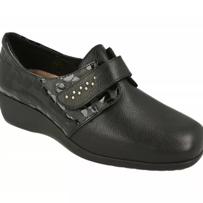 Comfort Class Velcros-Velcro De De Pala Lisa Con Trasera Combianda Coco Charol, Piso De Cuna Aligerada Y Planta De Descanso Extraible