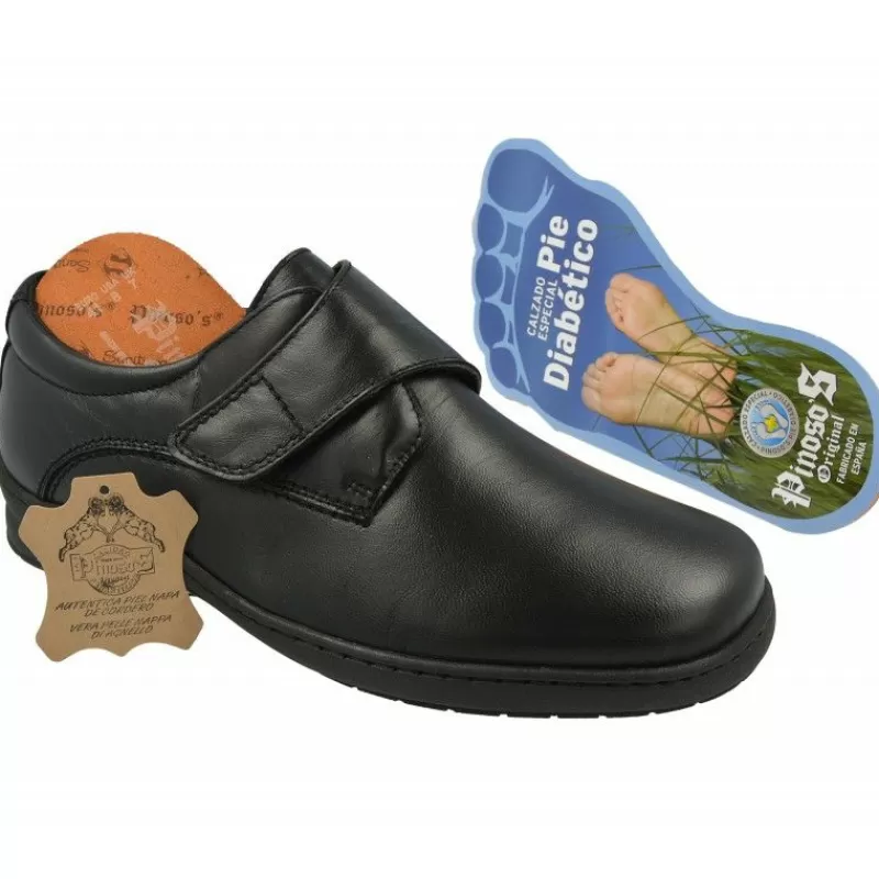 Pinosos Velcros-Velcro De Especial Diabéticos En Ancho 13 Y Piso De Descanso Negro