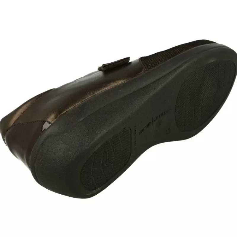 Doctor Cutillas Velcros-Velcro Del Combinado En Piel Metal Y Grabado. Horma De Ancho 13 Con Planta Extraible Y Piso De Cuna De Caucho