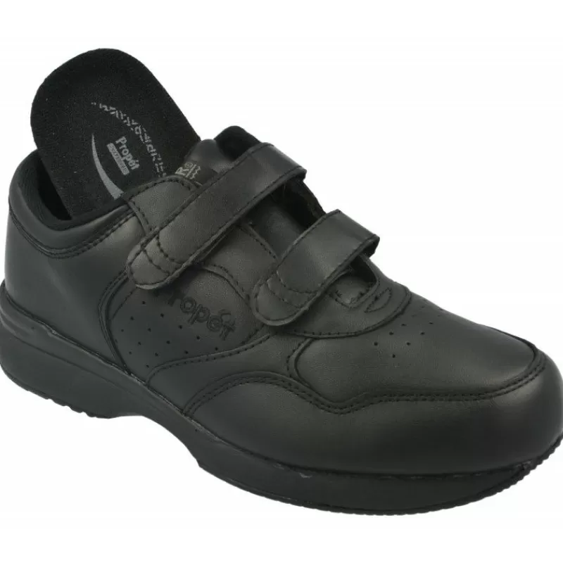 Propet Deportivos-Velcro Deportivo De Con Piso Aligerado Y Horma De Ancho Especial 13 Negro