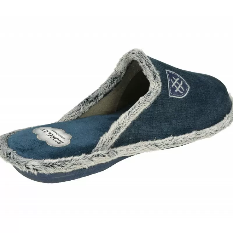 Cosdam Chinelas-Zapatilla Chinela De Cosdan En Pano De Dacha Con Piso De Goma Y Planta De Descanso Biorelax Marino