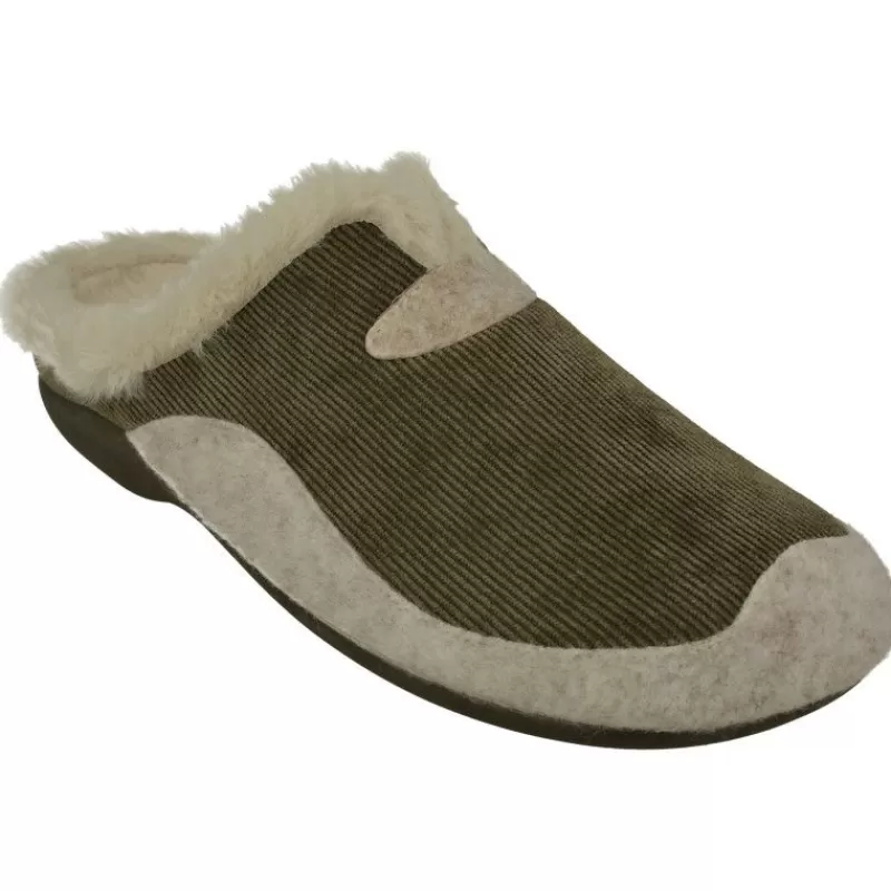 Garzon Zapatillas De Lona-Zapatilla Chinela De Con Pala En Micropana Y Planta De Descanso Movible Con Piso De Goma Antideslizante