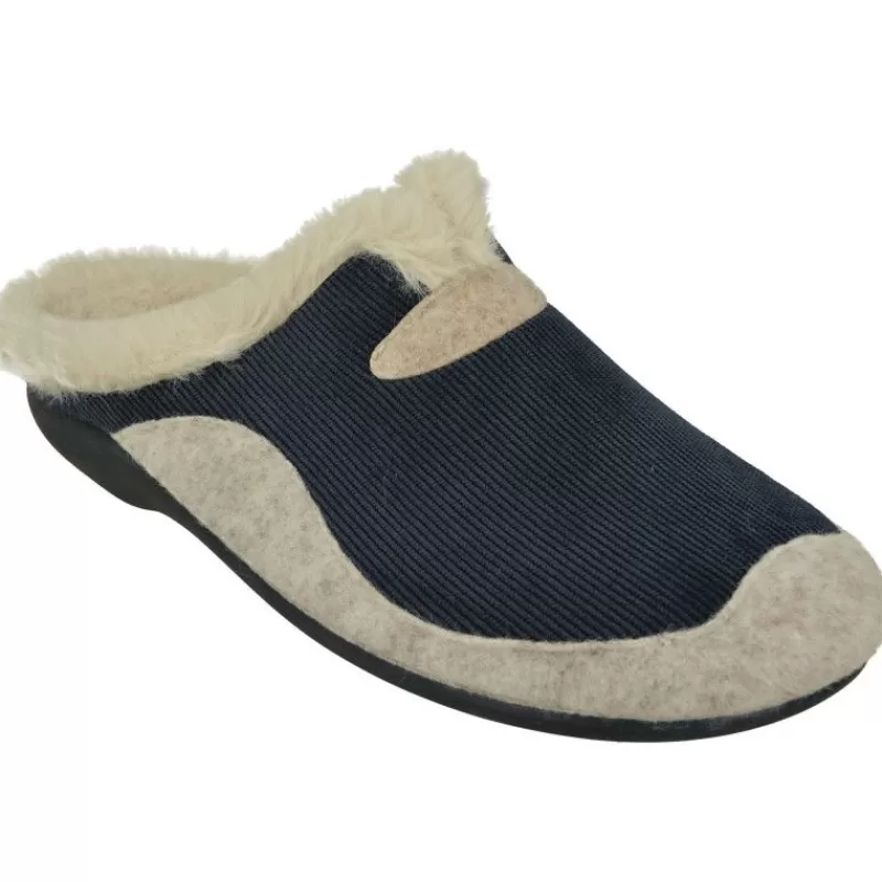 Garzon Zapatillas De Lona-Zapatilla Chinela De Con Pala En Micropana Y Planta De Descanso Movible Con Piso De Goma Antideslizante