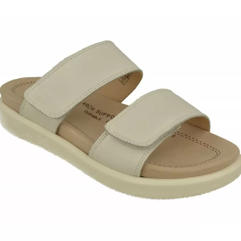 WESTLAND BY JOSEF SEIBEL antes ROMIKA Sandalias-Zueco De Westland Con Doble Tira De Velcro Ajustable, Planta Extraible Y Piso De Amortiguacion